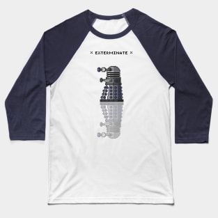 8-Bit Dalek Baseball T-Shirt